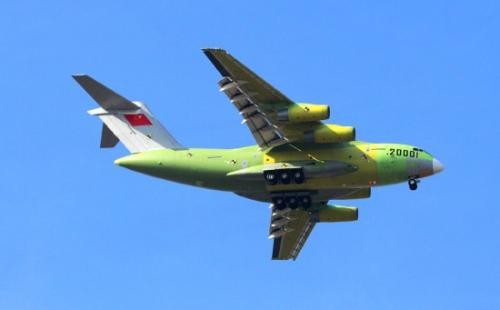 Ngày 26/1/2013, Trung Quốc đã cho bay thử lần đầu tiên máy bay vận tải cỡ lớn Y-20